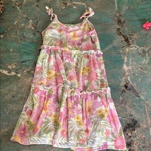 Billabong Pink Tiered Ruffled Sundress